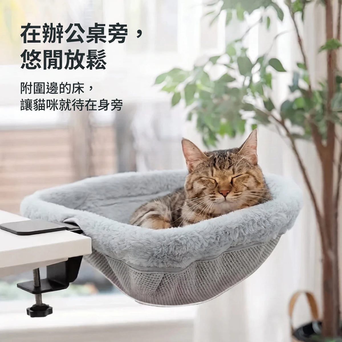 LACIAGA 辦公桌夾式貓床