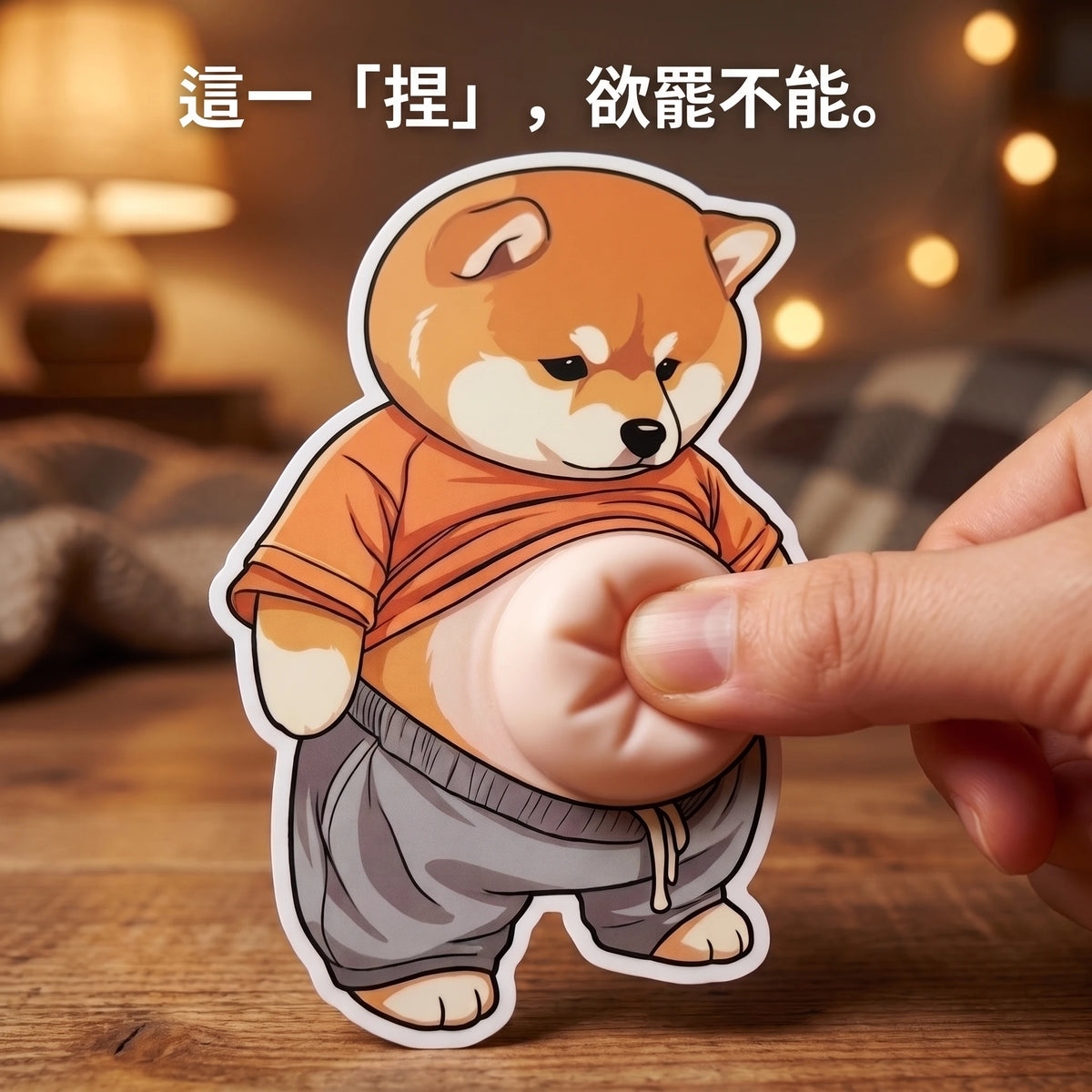 LACIAGA 軟Q肚肚 胖柴3D貼紙