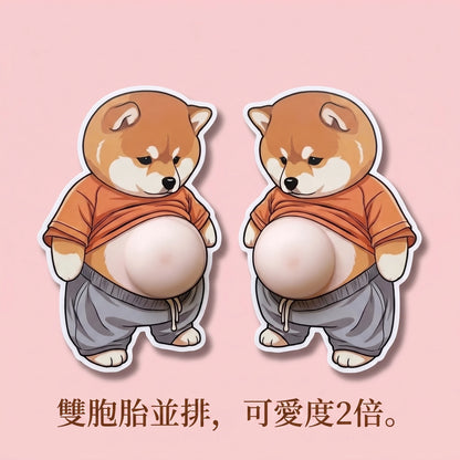 LACIAGA 軟Q肚肚 胖柴3D貼紙