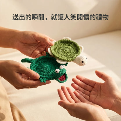LACIAGA 手感針織動物杯墊｜萌到捨不得放杯子