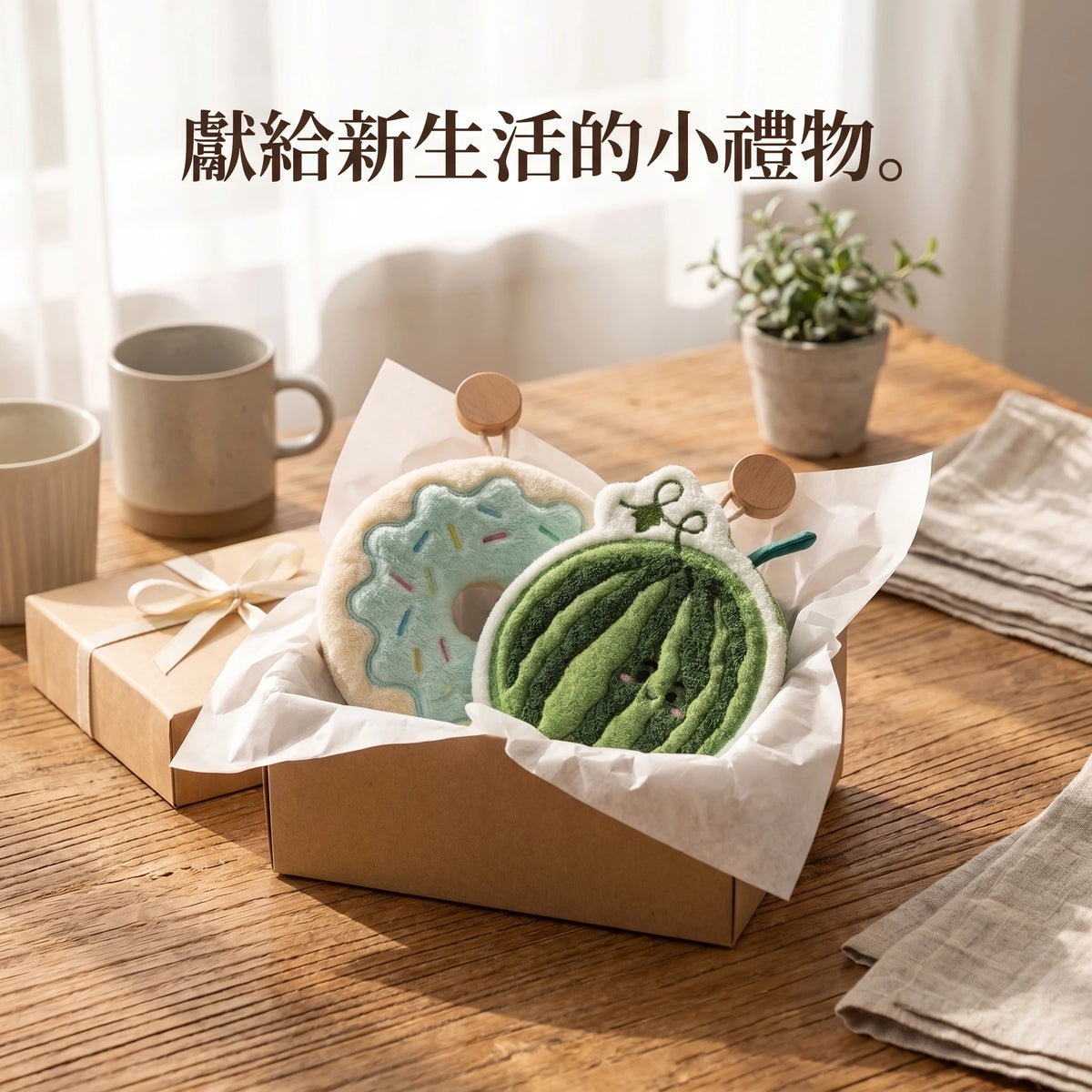 LACIAGA 蓬鬆毛茸茸擦手巾