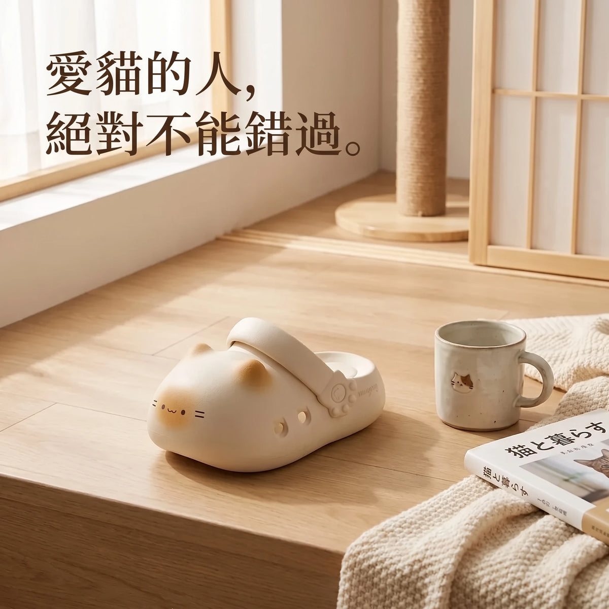 LACIAGA 貓咪腳掌洞洞鞋