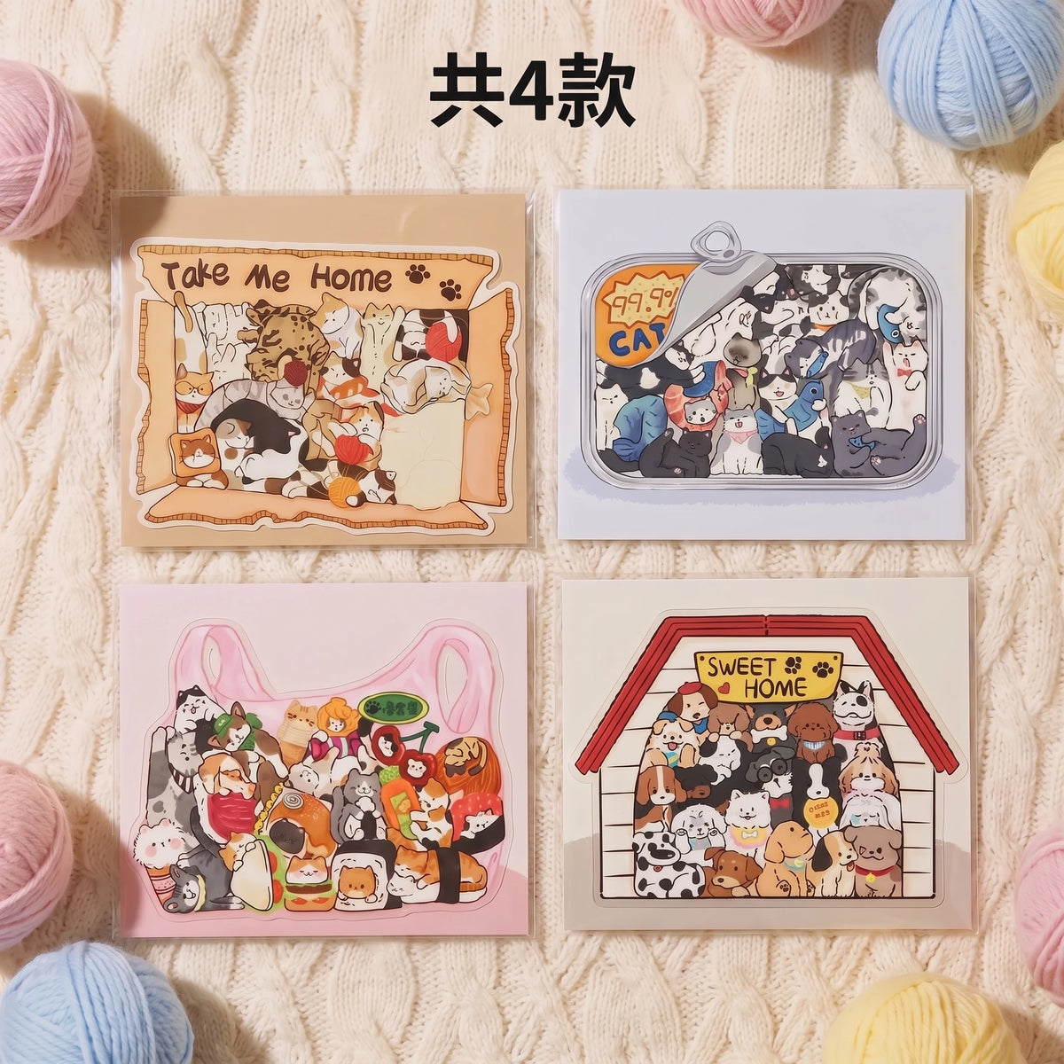 LACIAGA 擠滿滿動物拼圖貼紙