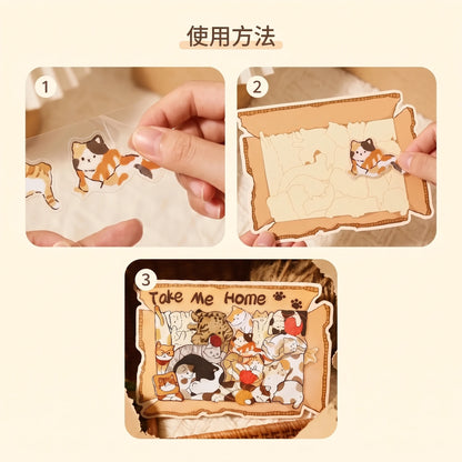LACIAGA 擠滿滿動物拼圖貼紙
