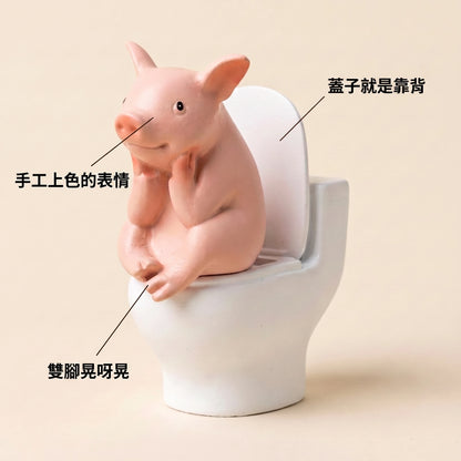LACIAGA 馬桶動物迷你公仔