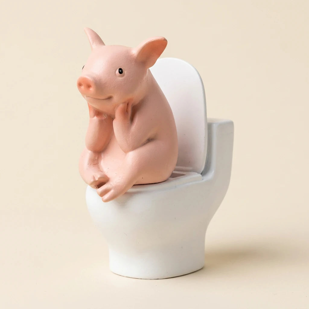 LACIAGA 馬桶動物迷你公仔