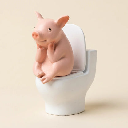 LACIAGA 馬桶動物迷你公仔