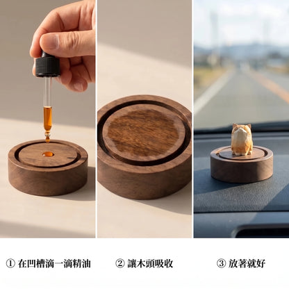 LACIAGA 香氛木雕貓