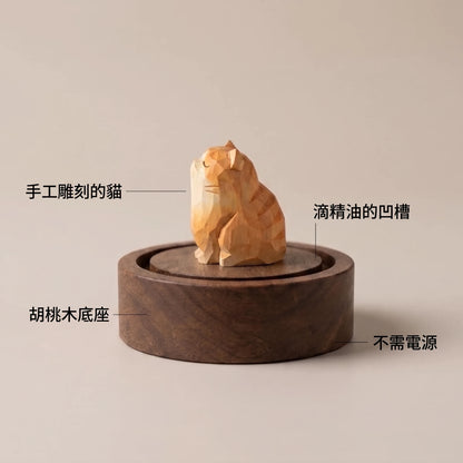 LACIAGA 香氛木雕貓